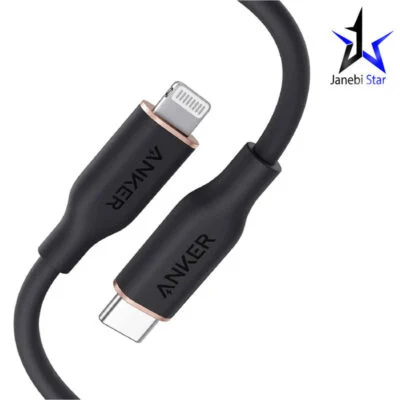 کابل تبدیل USB-C به لایتنینگ انکر مدل Powerline III Flow A8662