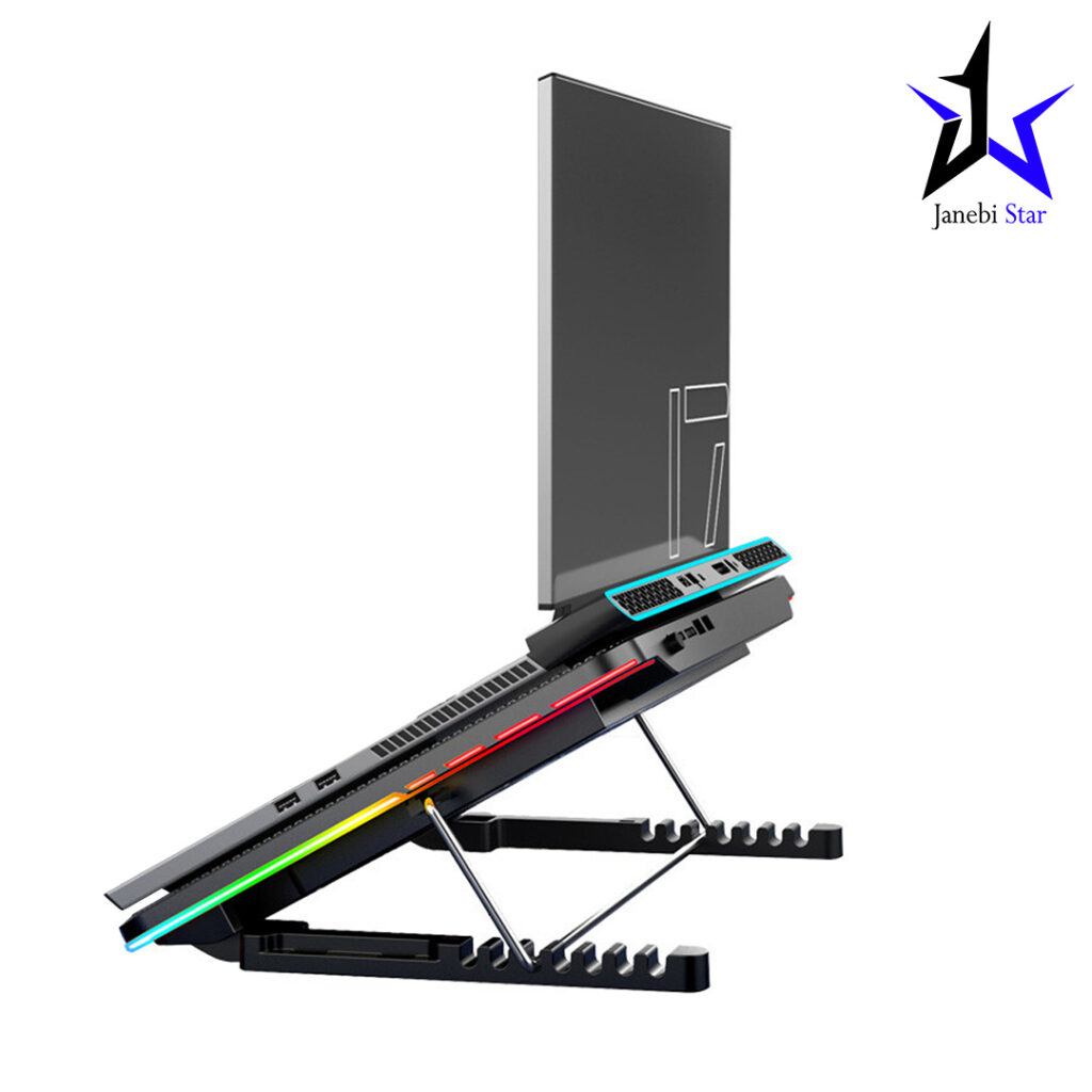 پایه خنک کننده لپ تاپ کول کلد مدل coolcold F5 6FANS