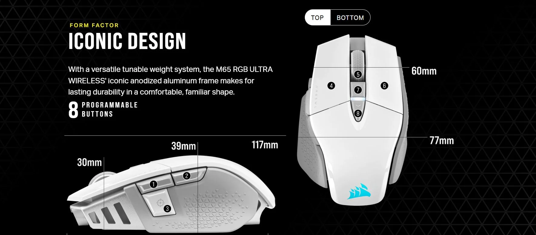 ماوس بی سیم گیمینگ کورسیر M65 RGB ULTRA 