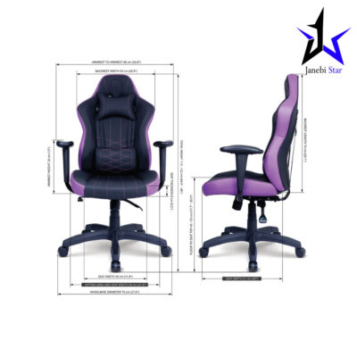 صندلی گیمینگ GCE1 PURPLE BLACK کولر مستر