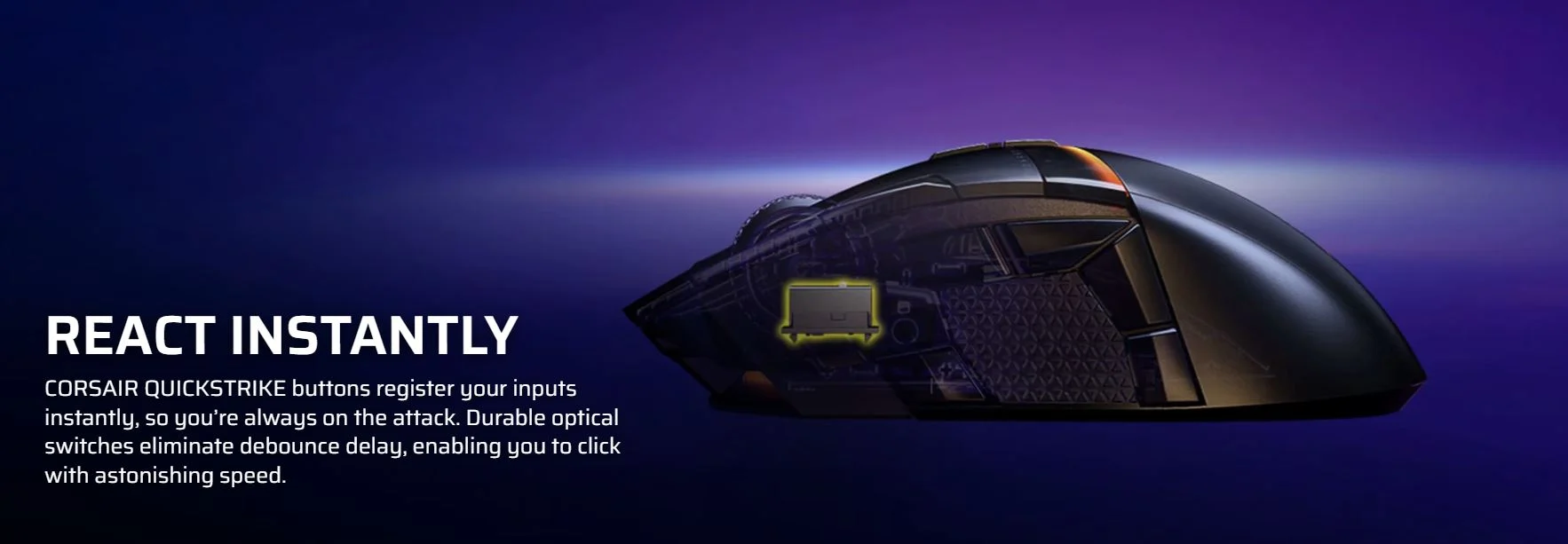 ماوس بی سیم گیمینگ کورسیر مدل DARKSTAR RGB 10 ماوس بی سیم گیمینگ کورسیر مدل DARKSTAR RGB