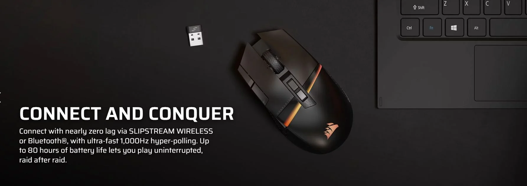 ماوس بی سیم گیمینگ کورسیر مدل DARKSTAR RGB 8 ماوس بی سیم گیمینگ کورسیر مدل DARKSTAR RGB