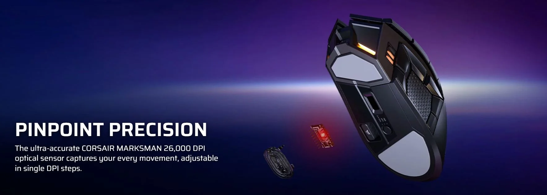 ماوس بی سیم گیمینگ کورسیر مدل DARKSTAR RGB 7 ماوس بی سیم گیمینگ کورسیر مدل DARKSTAR RGB