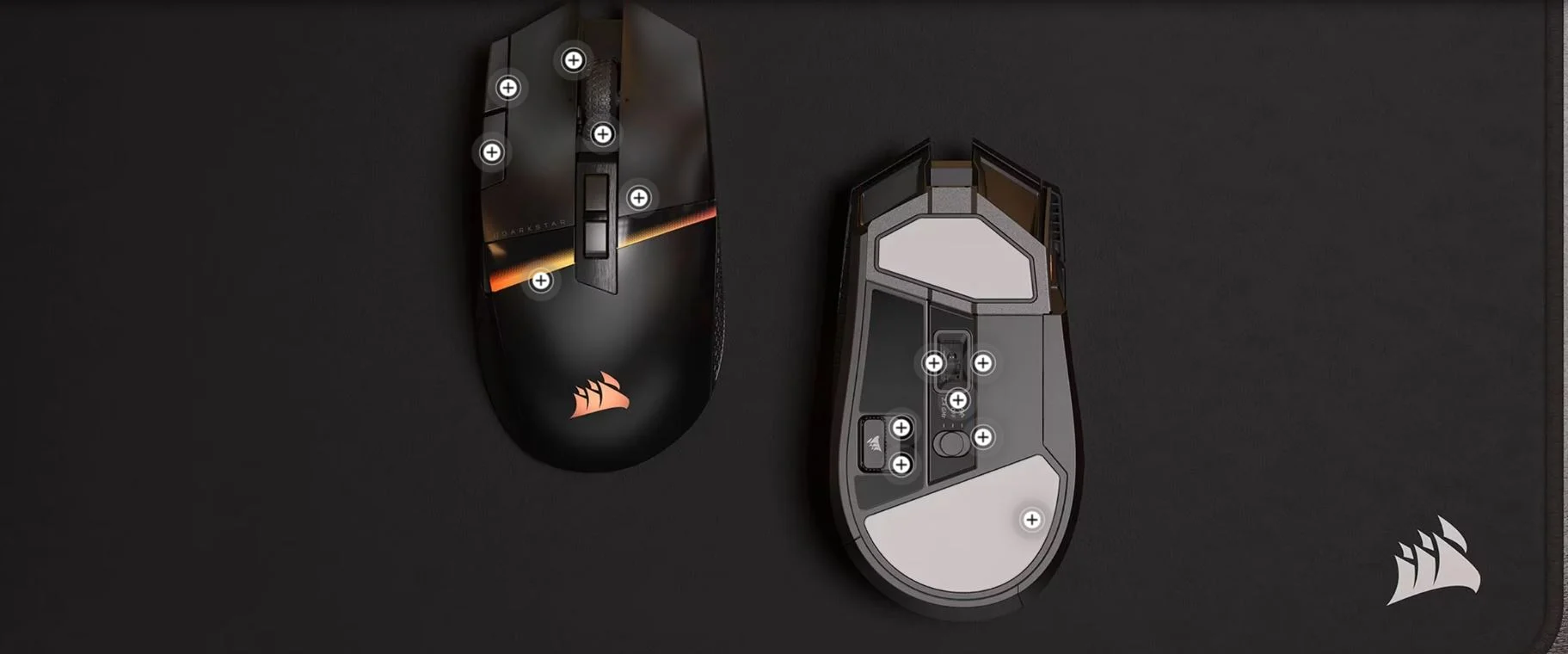 ماوس بی سیم گیمینگ کورسیر مدل DARKSTAR RGB 6 ماوس بی سیم گیمینگ کورسیر مدل DARKSTAR RGB