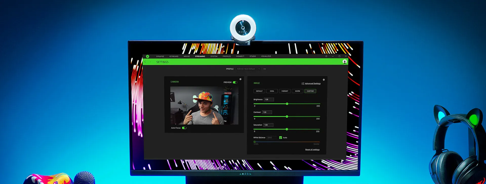 وب کم استریمینگ ریزر مدل Kiyo Streaming