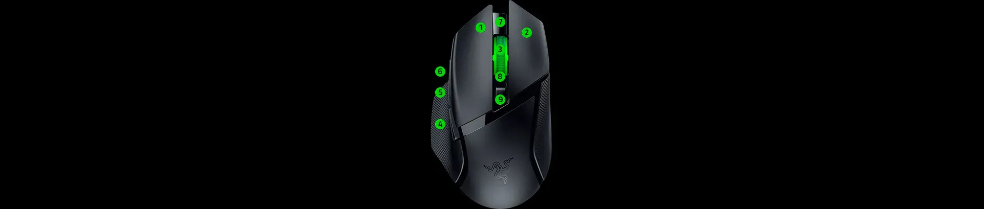 ماوس گیمینگ بی‌سیم ریزر مدل Basilisk V3 X HyperSpeed