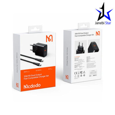 شارژر دیواری مک دودو مدل CH-0922 به همراه کابل تبدیل USB-C