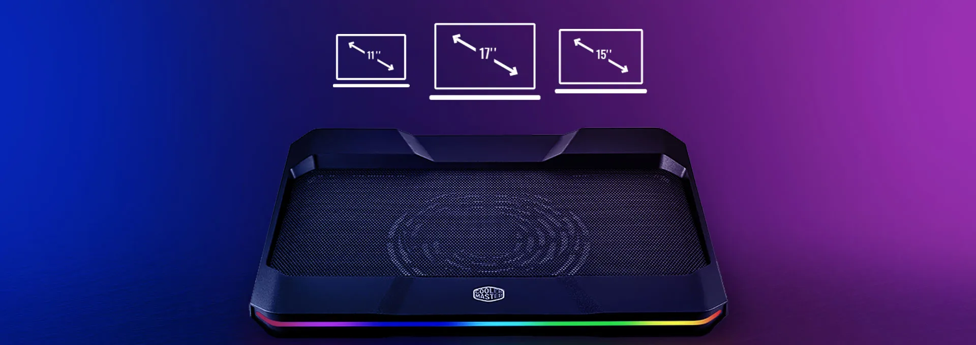 پایه خنک‌کننده لپ تاپ Cooler Master NotePal X150 Spectrum