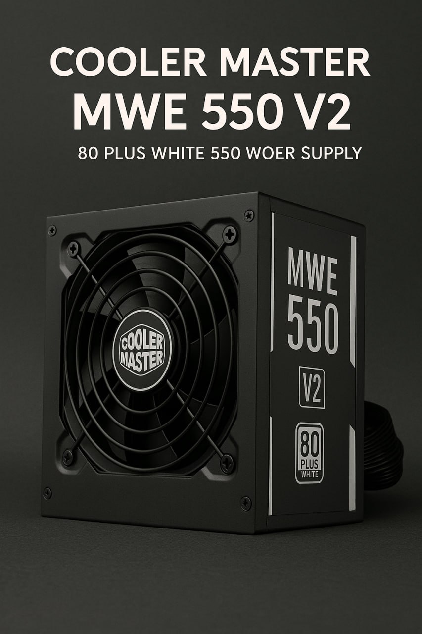 منبع تغذیه کامپیوتر کولر مستر مدل MWE white 550
