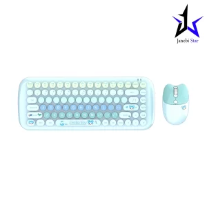کیبورد و ماوس بی سیم Mofii مدل Candy Blue