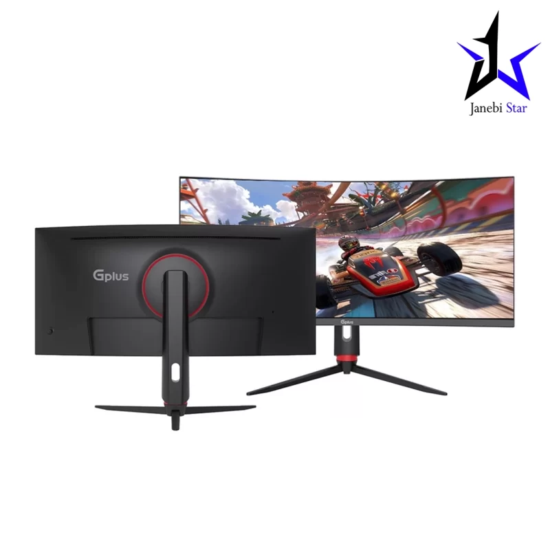 مانیتور خمیده گیمینگ 34 اینچ جی پلاس مدل GGM-K349QN