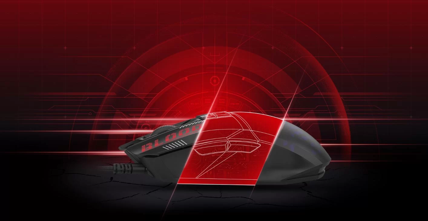 ماوس باسیم گیمینگ ای فورتک BLOODY W60 MAX MINI