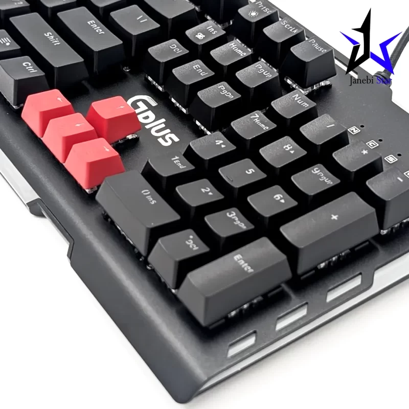 کیبورد با سیم گیمینگ جی پلاس مدل GMK-K560W