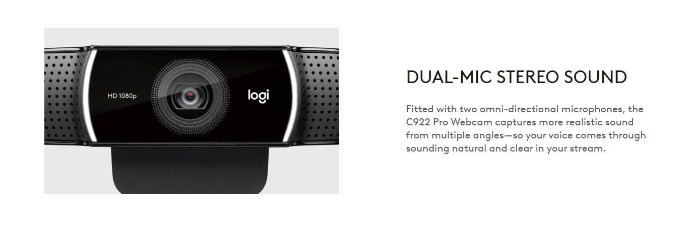 وب کم لاجیتک مدل C922 PRO HD STREAM WEBCAM