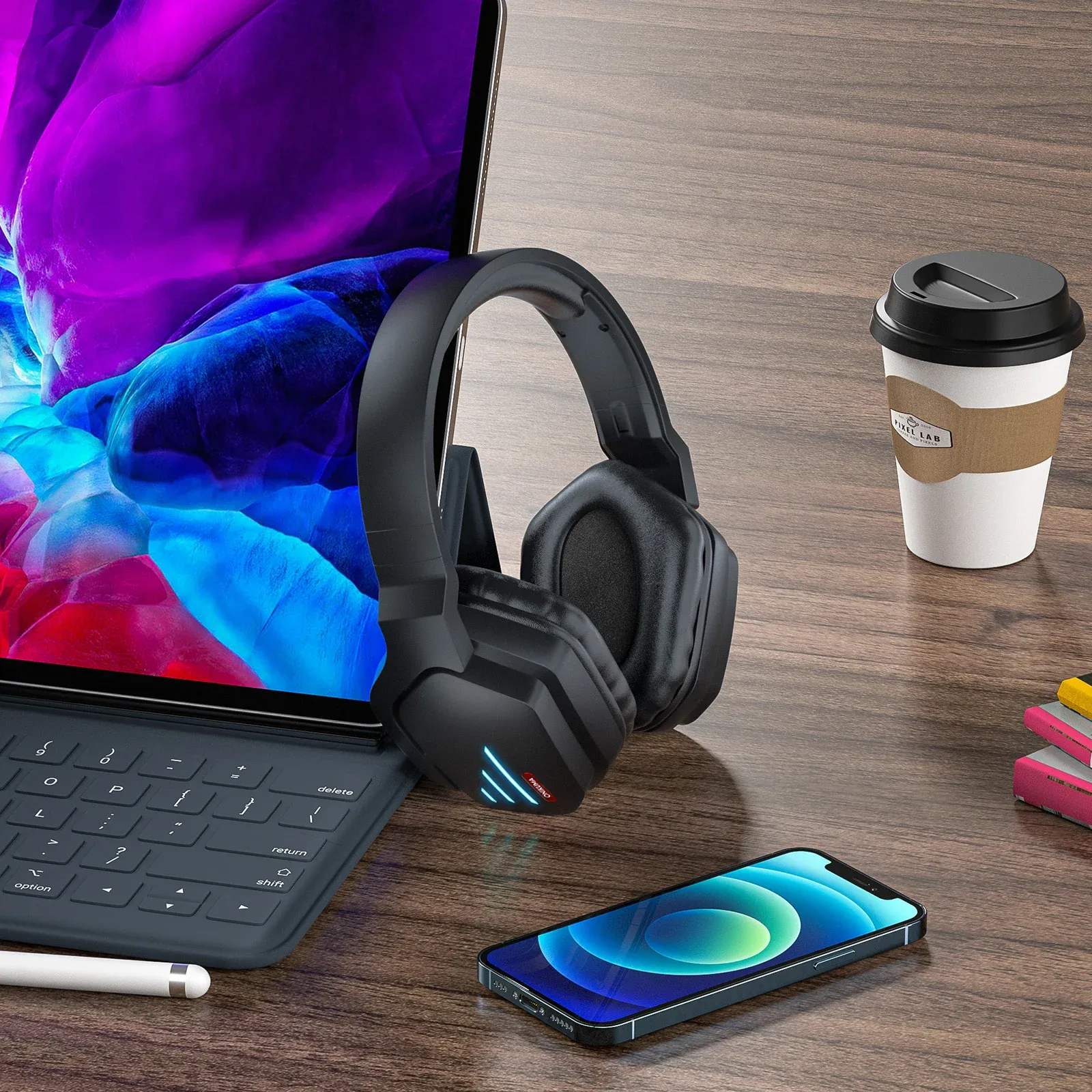 هدفون بی سیم گیمینگ اونیکوما مدل B60