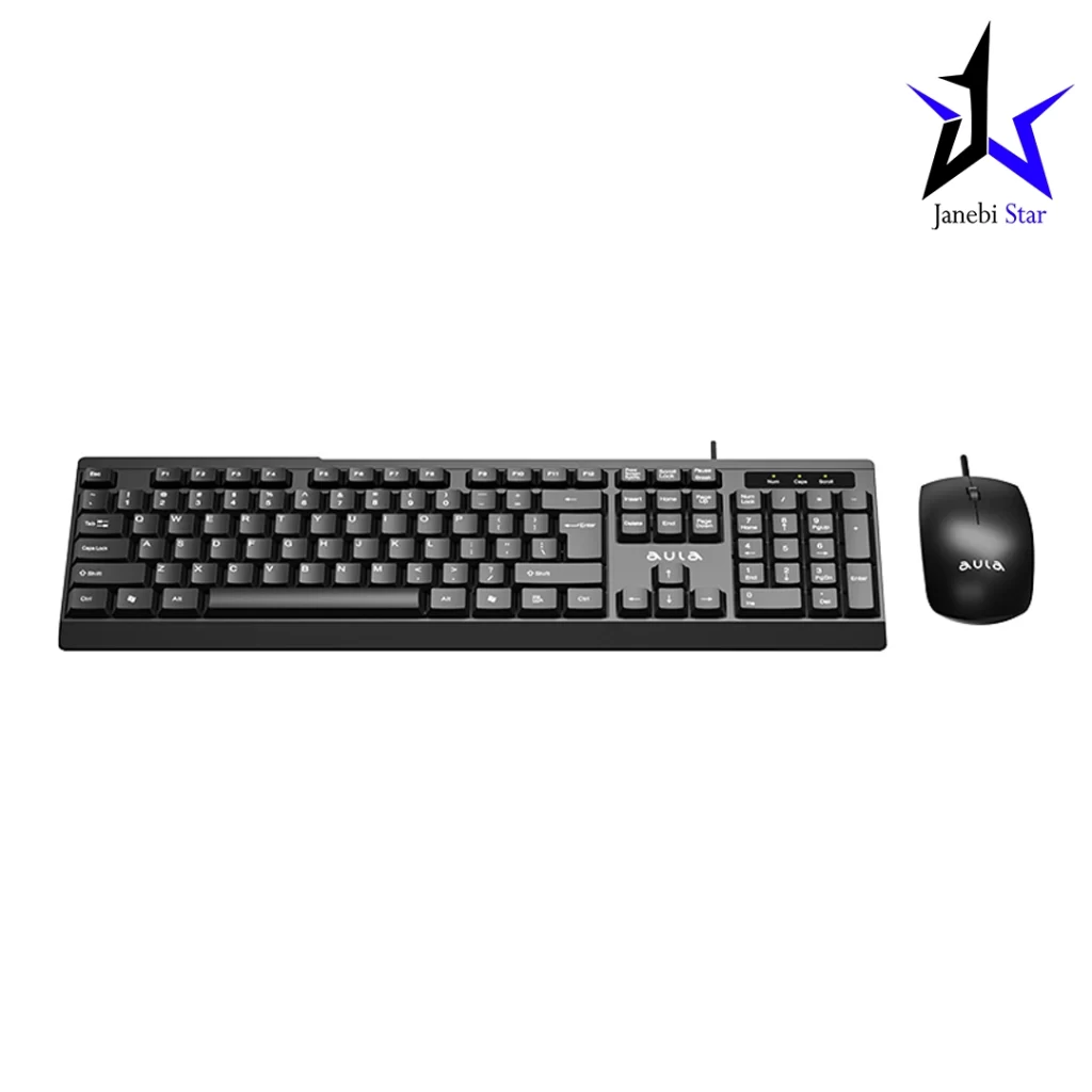 کیبورد و ماوس سیم دار آئولا AC101