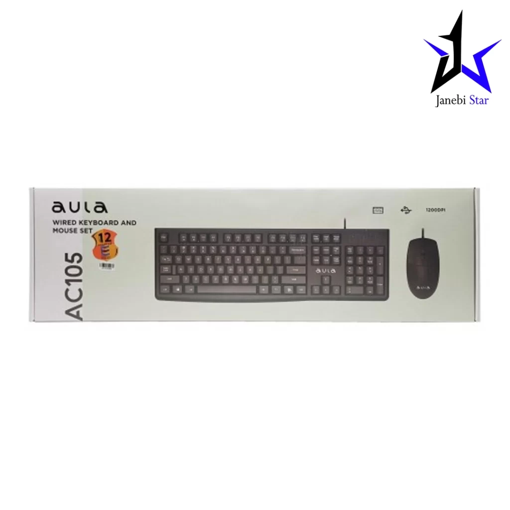 کیبورد و ماوس با سیم آئولا مدل Aula AC105