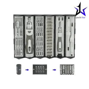 ست پیچ گوشتی پرووان مدل PGS106 بسته ۷۴ عددی