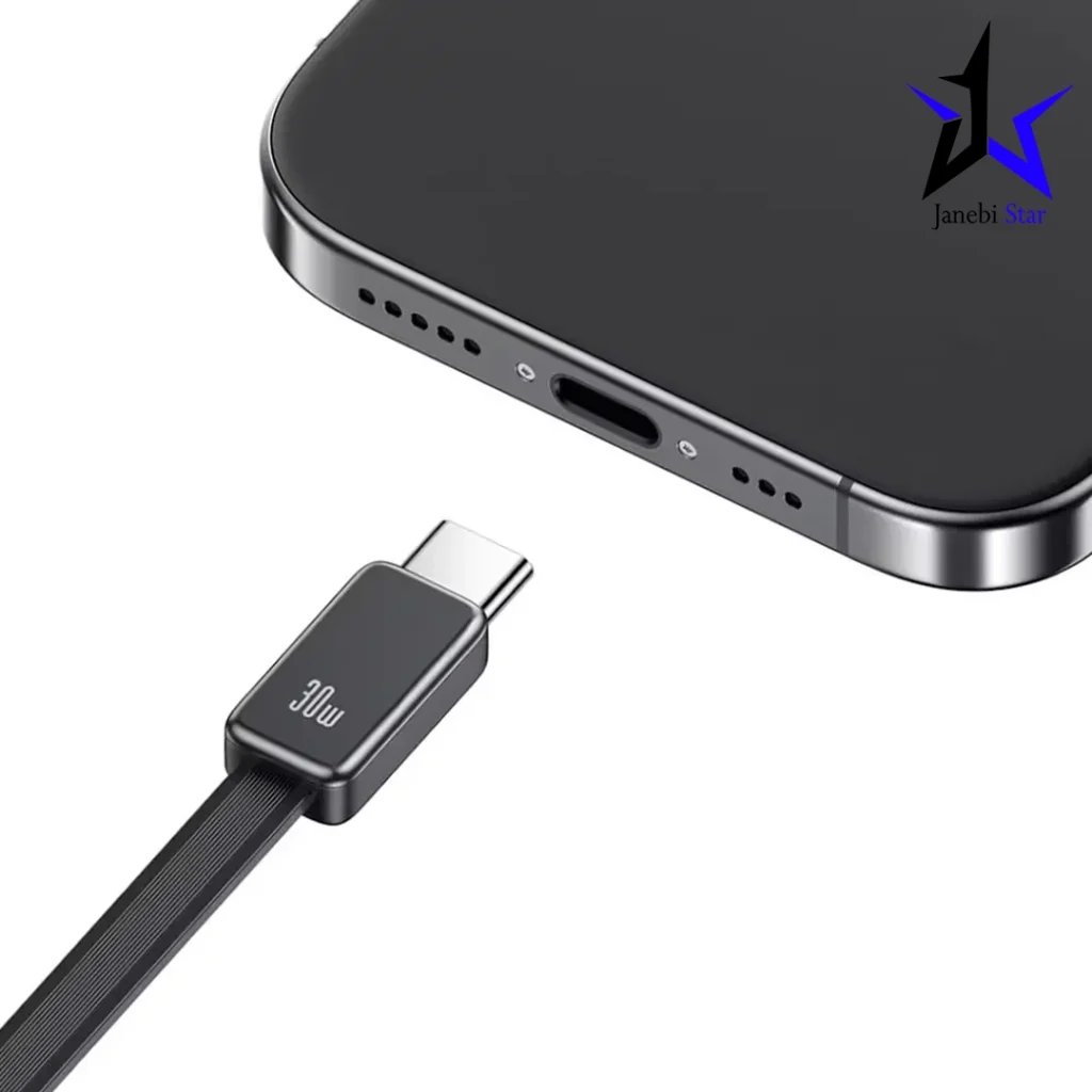 شارژر دیواری 30 وات Type-C و USB یوسامز با کابل تایپ سی CC296