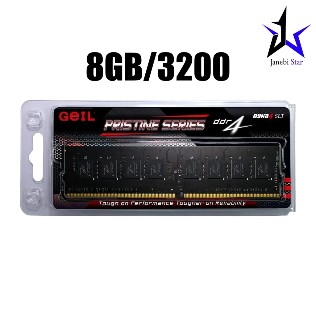 رم کامپیوتر گیل تک کاناله مدل Pristine فرکانس 3200 مگاهرتز DDR4 تایمینگ CL22 حافظه 8 گیگابایت