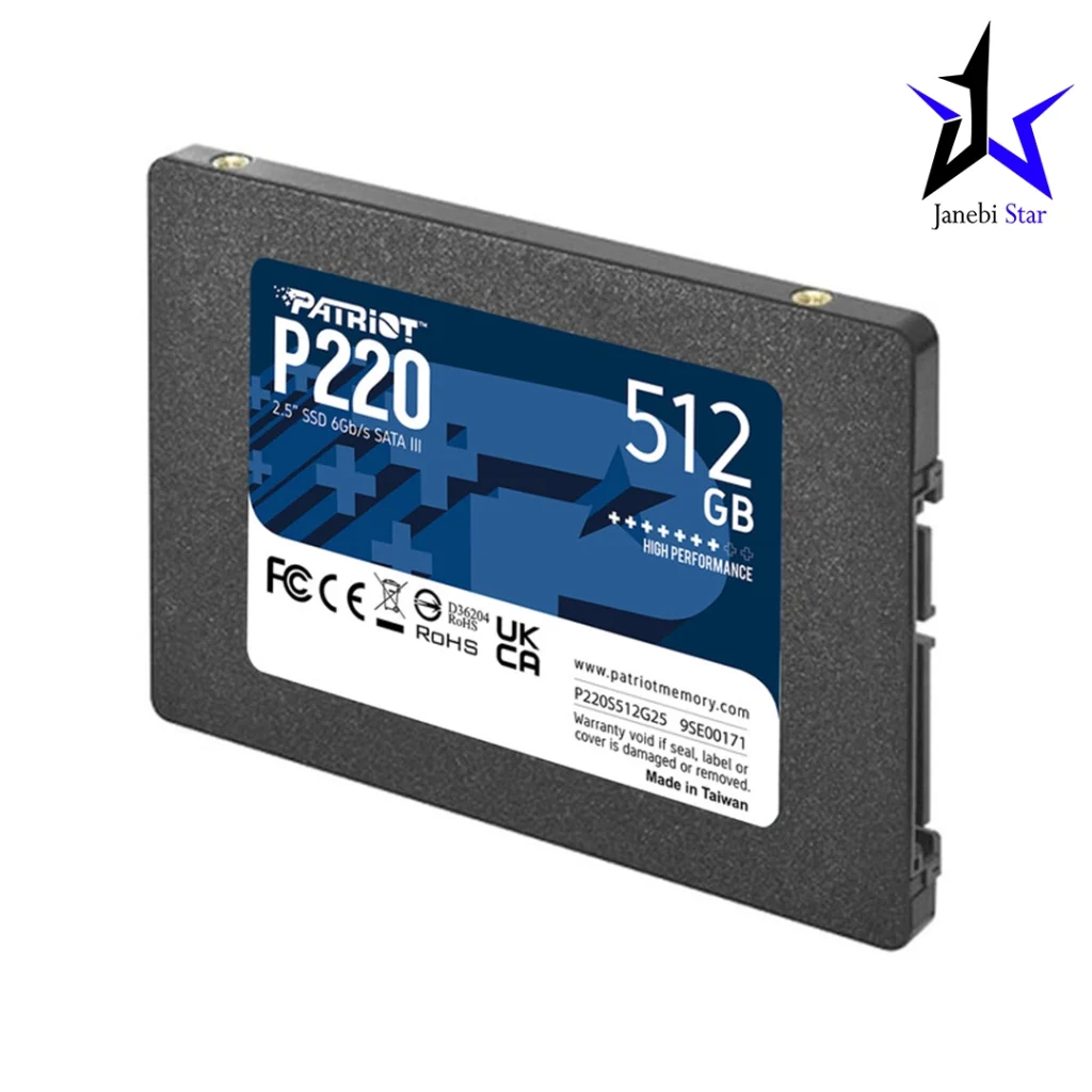 حافظه اس اس دی اینترنال پتریوت مدل P220 ظرفیت 512 گیگابایت