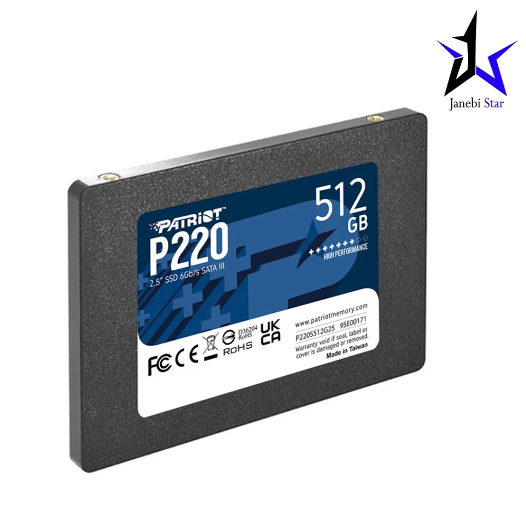 حافظه اس اس دی اینترنال پتریوت مدل P220 ظرفیت 512 گیگابایت
