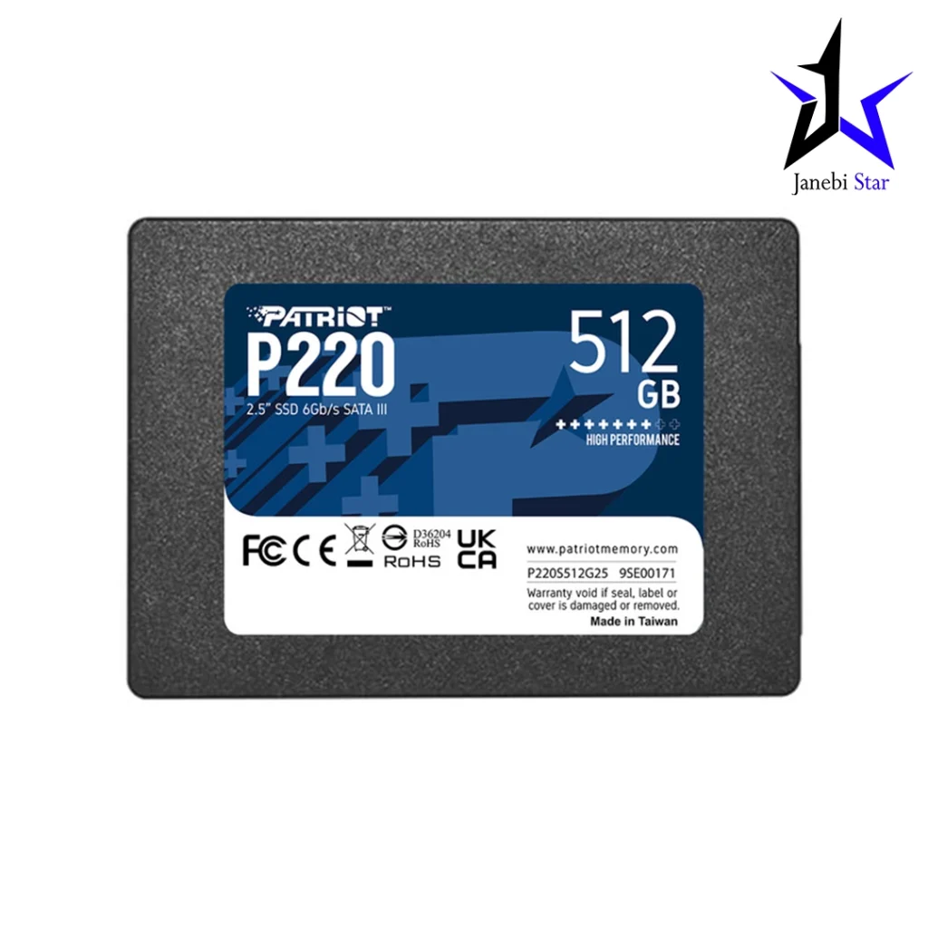 حافظه اس اس دی اینترنال پتریوت مدل P220 ظرفیت 512 گیگابایت