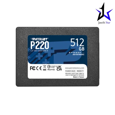 حافظه اس اس دی اینترنال پتریوت مدل P220 ظرفیت 512 گیگابایت
