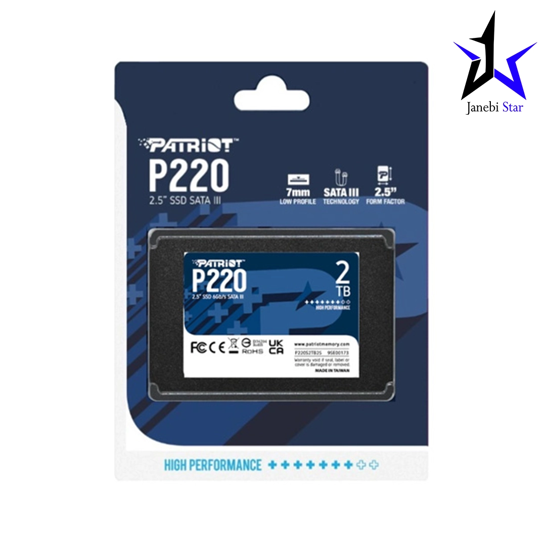 حافظه اس اس دی اینترنال پاتریوت مدل P220 ظرفیت 2 ترابایت