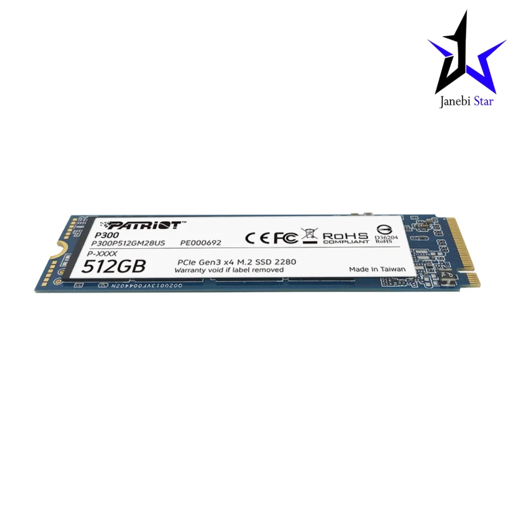 حافظه اس اس دی اینترنال پتریوت P300 M.2 2280 NVMe ظرفیت 512 گیگابایت