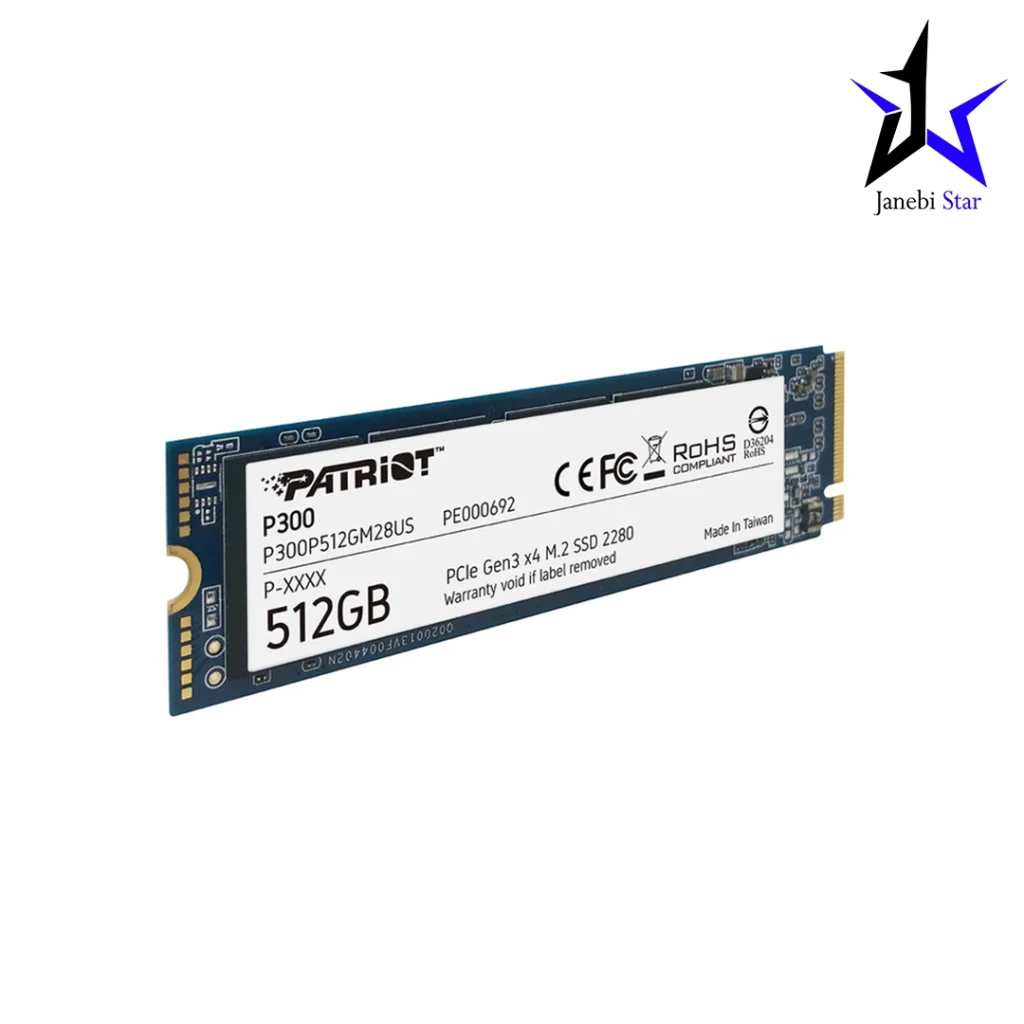 حافظه اس اس دی اینترنال پتریوت P300 M.2 2280 NVMe ظرفیت 512 گیگابایت