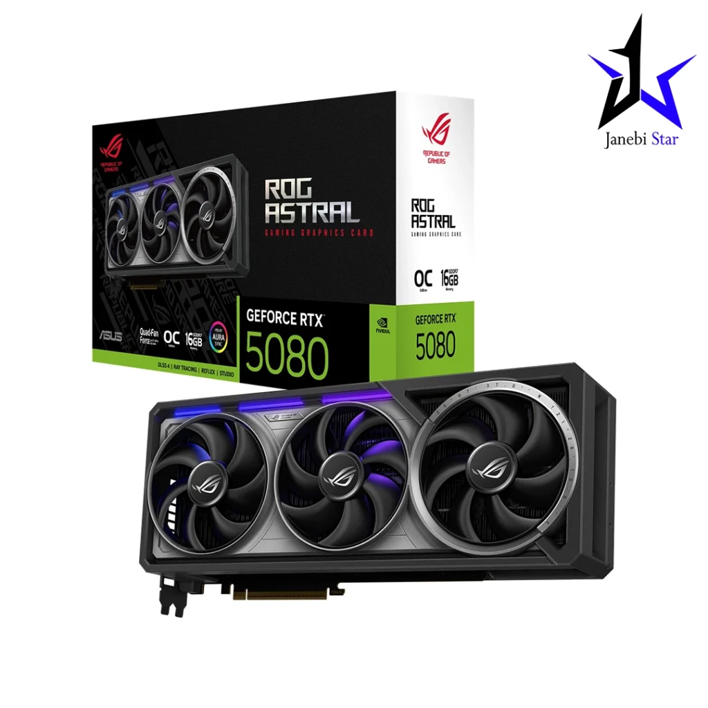 کارت گرافیک ایسوس مدل ROG Astral RTX 5080 OC حافظه 16 گیگابایت