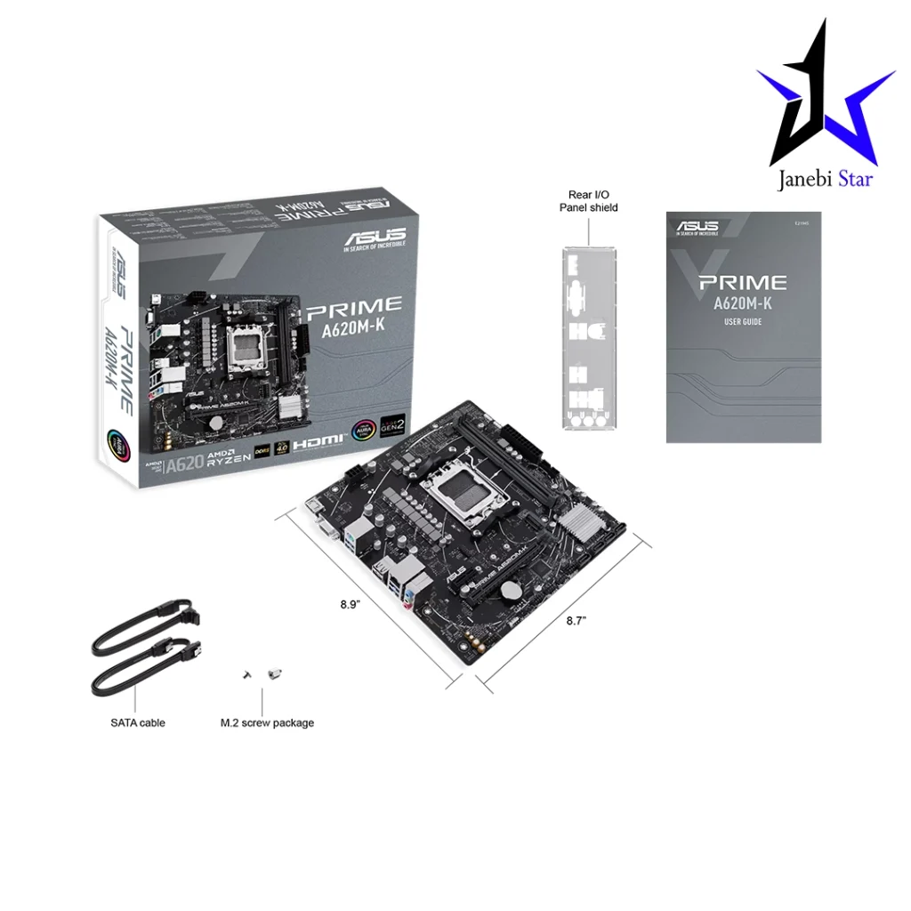 مادربرد ایسوس مدل PRIME A620M-K DDR5
