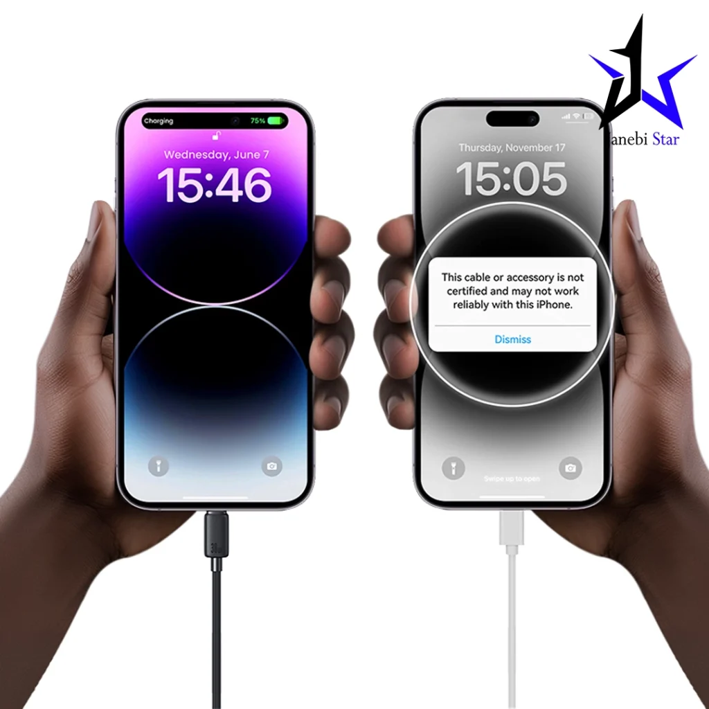 کابل شارژ USB-A to Lightning یوسمز مدل US-SJ709 با طول 1 متر