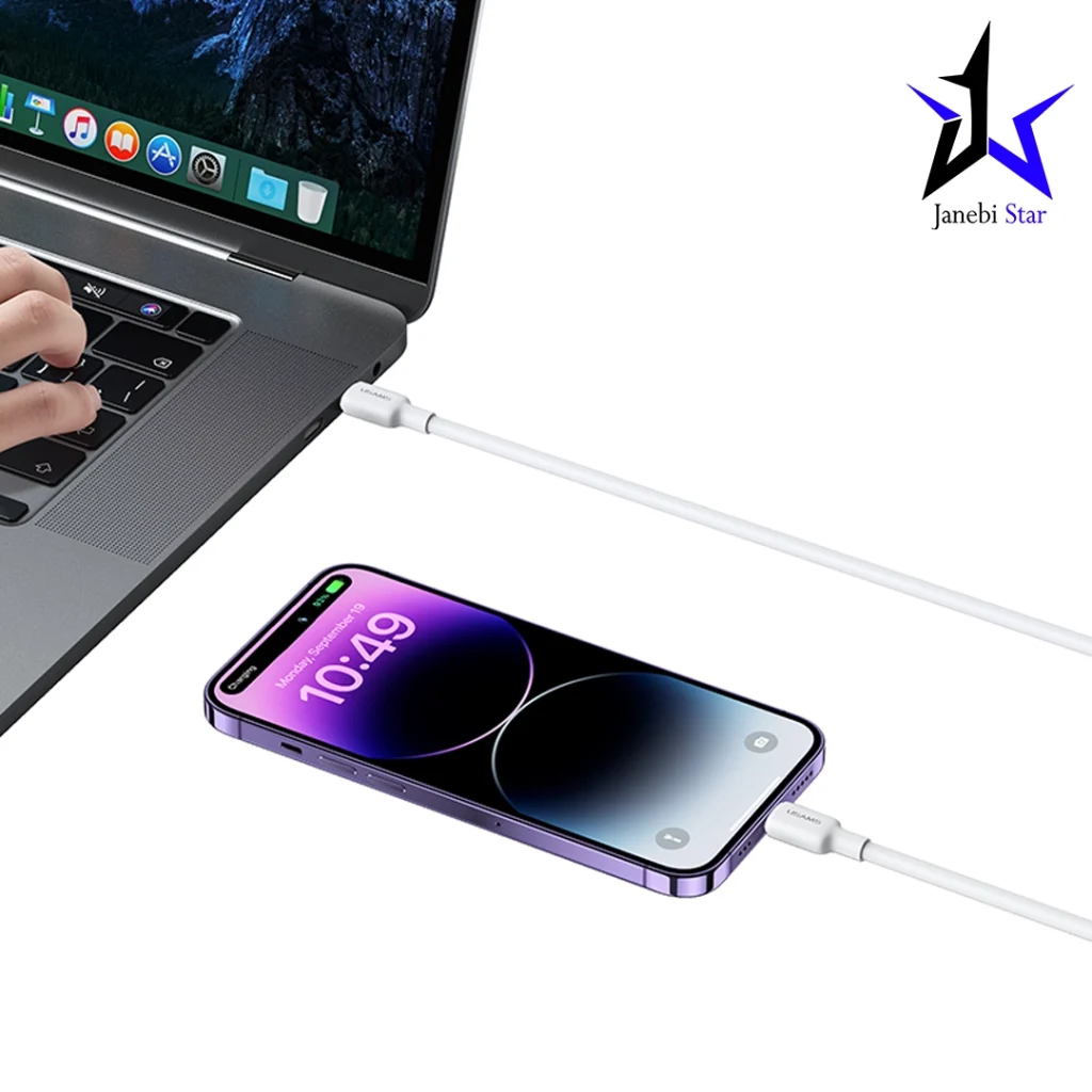 کابل شارژ TYPE-C to Lightning یوسمز مدل US-SJ611 با طول 1 متر