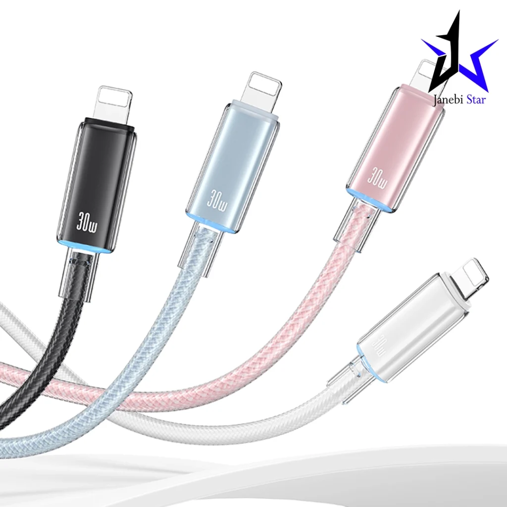 کابل دیتا Type-C به Lightning یوسمز مدل US-SJ659 طول 1.2 متر