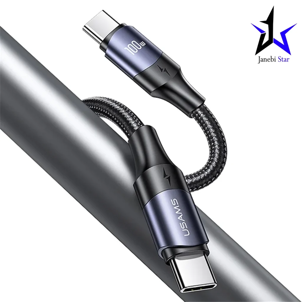 کابل تبدیل usb-c یوسمز مدل Sj526 طول 3 متر توان 100 وات