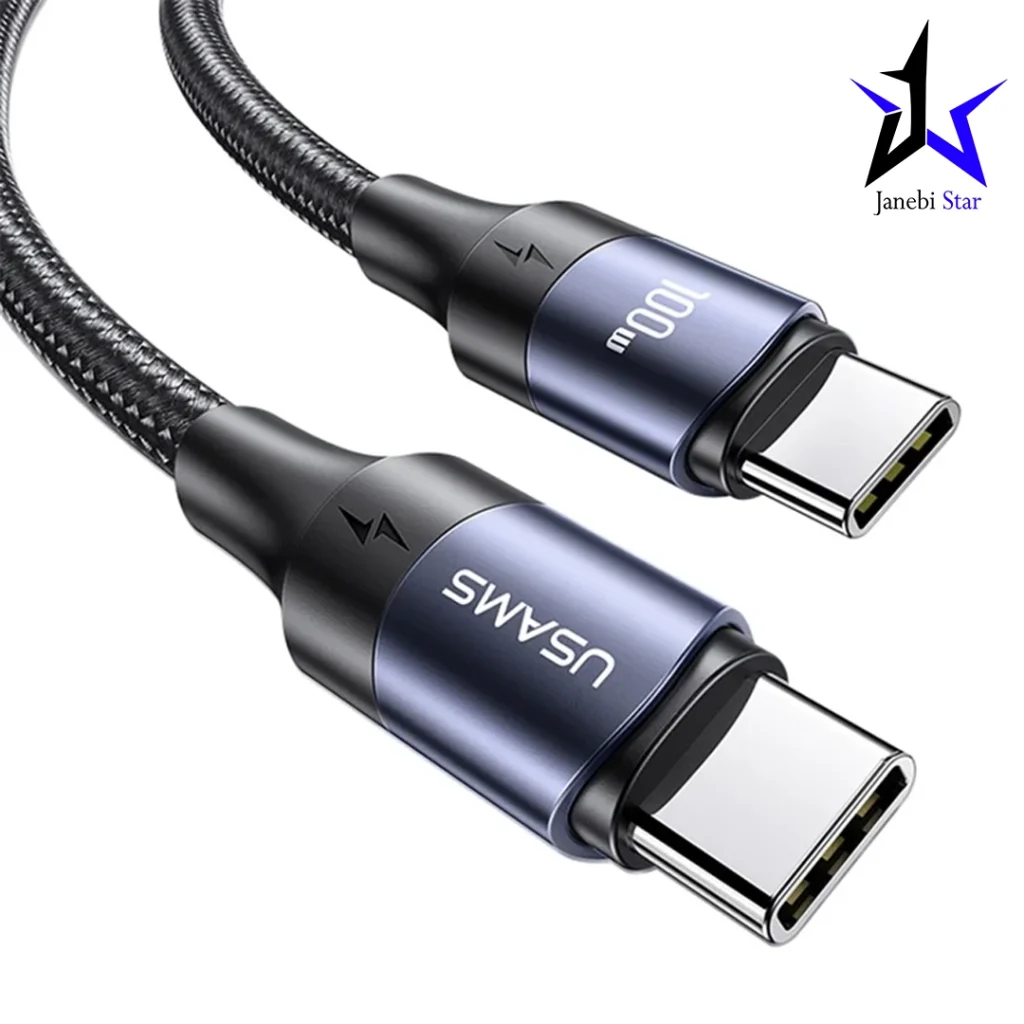 کابل تبدیل usb-c یوسمز مدل Sj526 طول 3 متر توان 100 وات