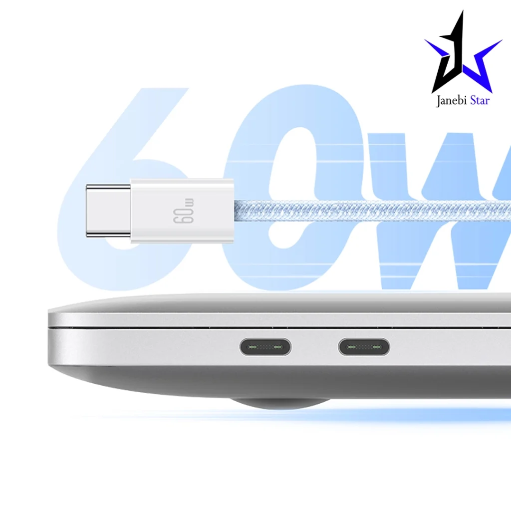 کابل شارژ دوسر تایپ سی Usams SJ656 60W