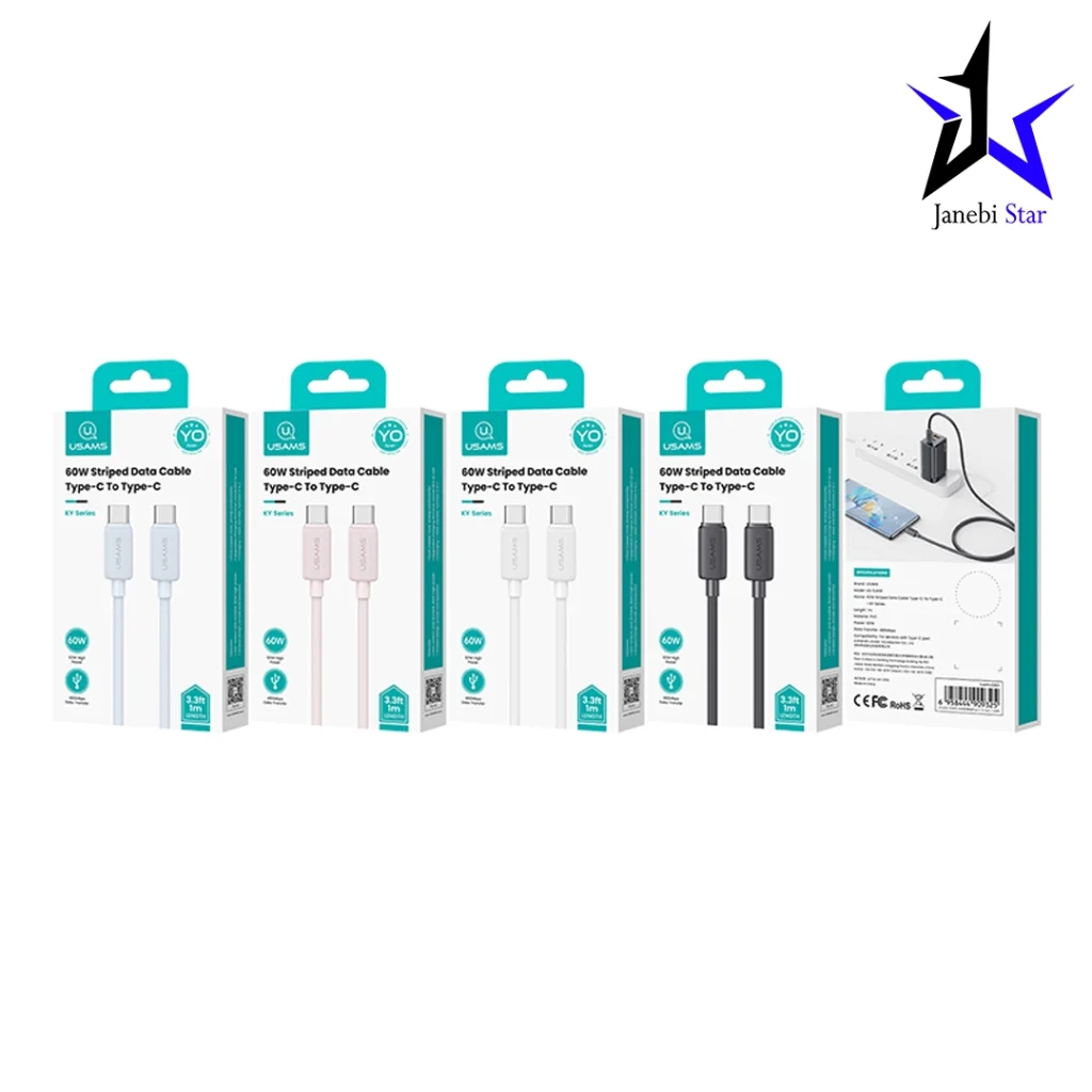 کابل USB-C به USB-C یوسمز مدل SJ696 طول 2 متر