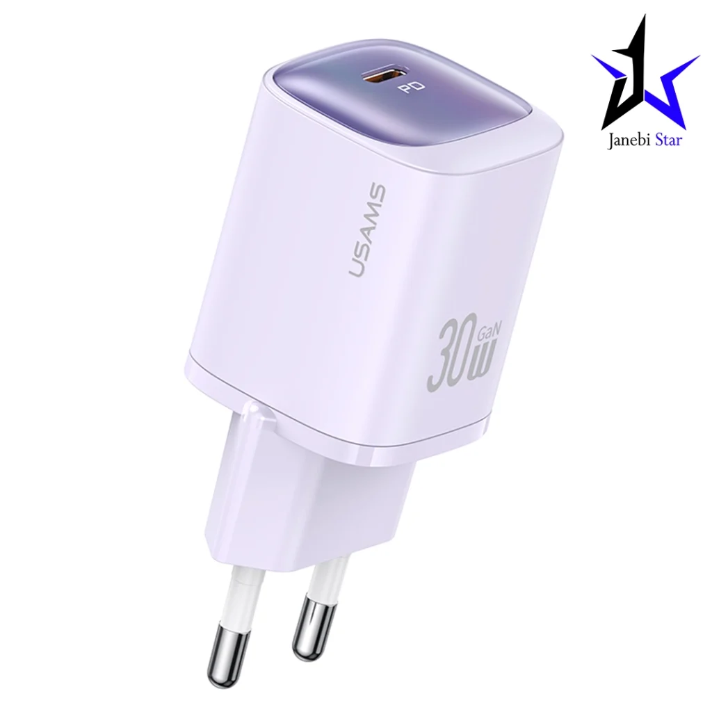 شارژر دیواری 30 وات یوسمز مدل CC251 با تکنولوژی GaN