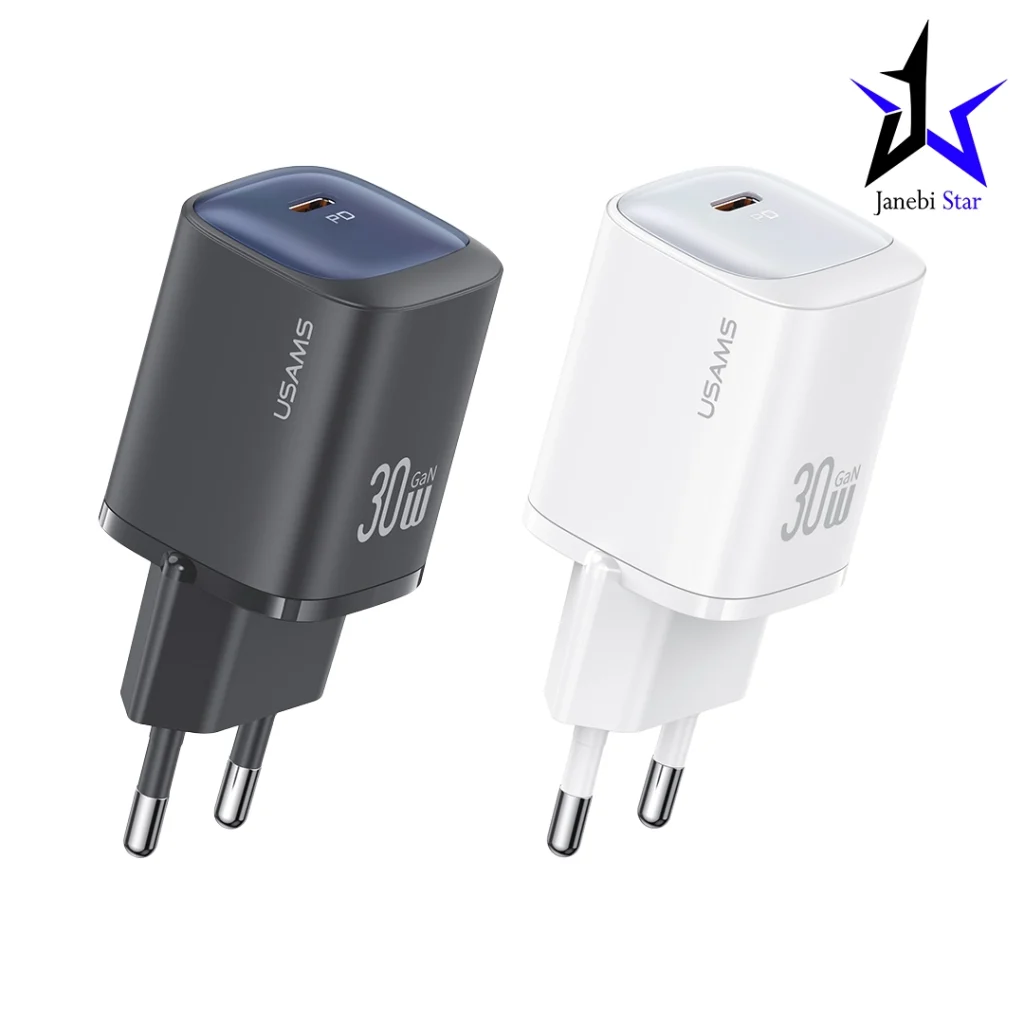 شارژر دیواری دو پورت CC254 توان 30 وات یوسمز