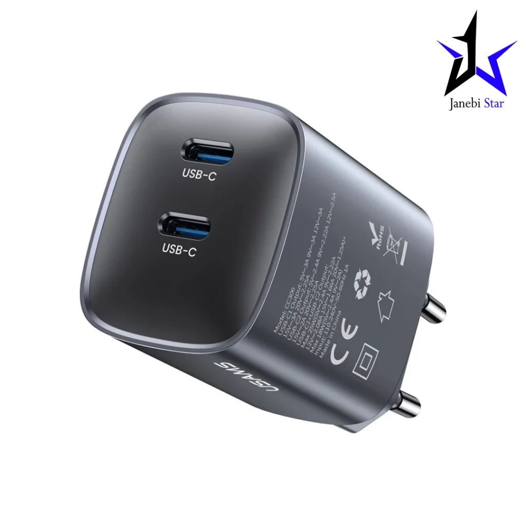 شارژر دیواری یوسمز مدل US-CC305 با توان 45 وات
