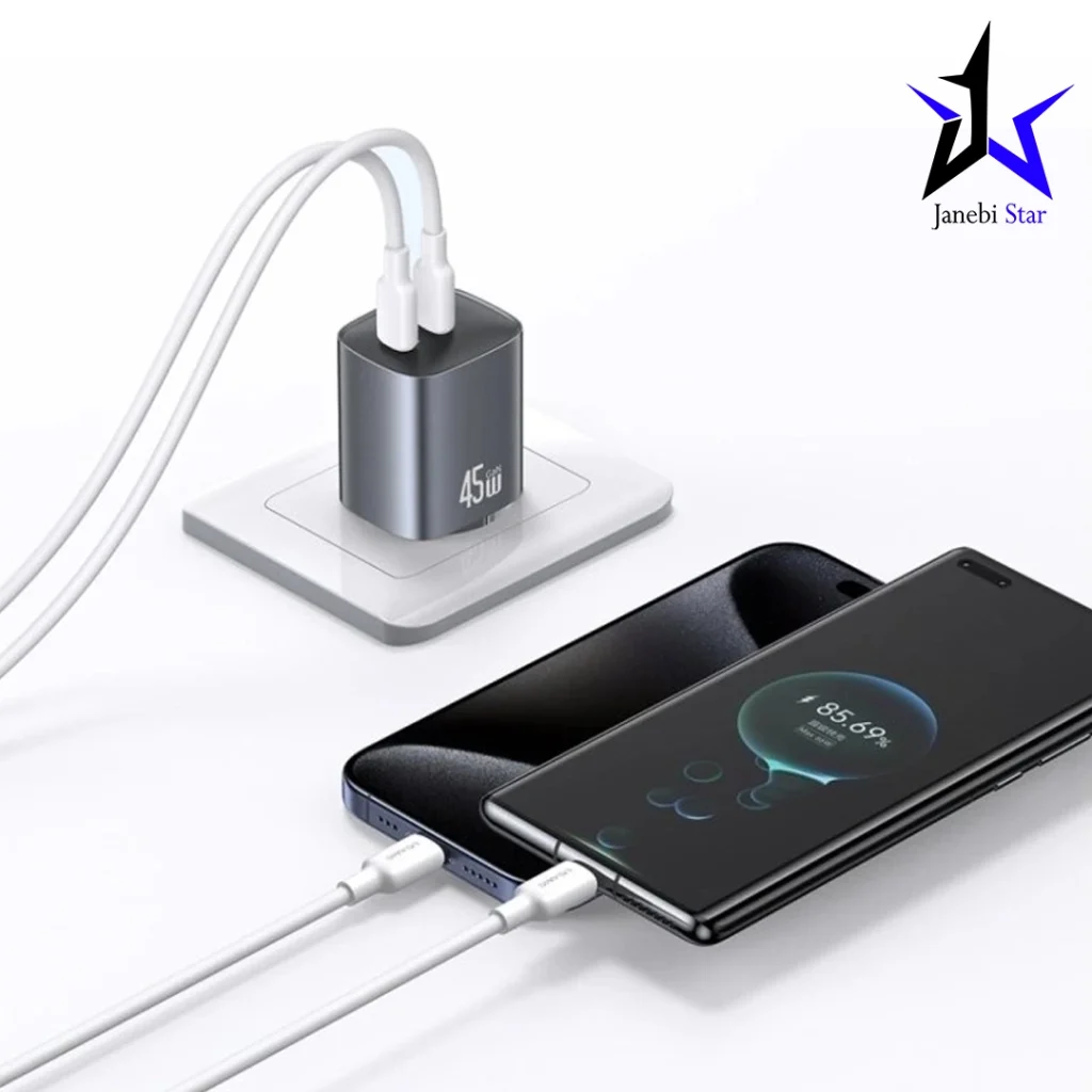 شارژر دیواری یوسمز مدل US-CC305 با توان 45 وات