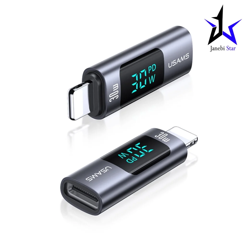 مبدل Type-C به Lightning یوسمز مدل US-SJ681 توان ۳۰ وات