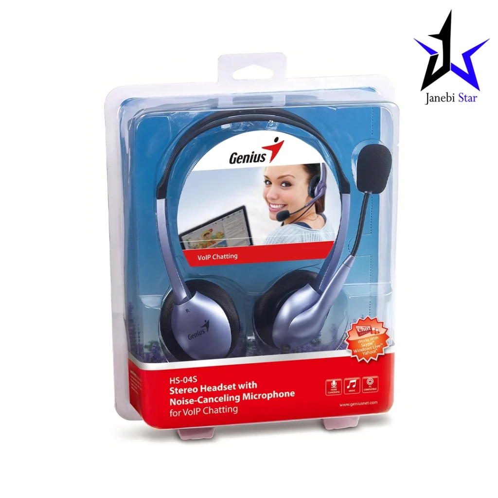 هدست با سیم جنیوس مدل HS-04S