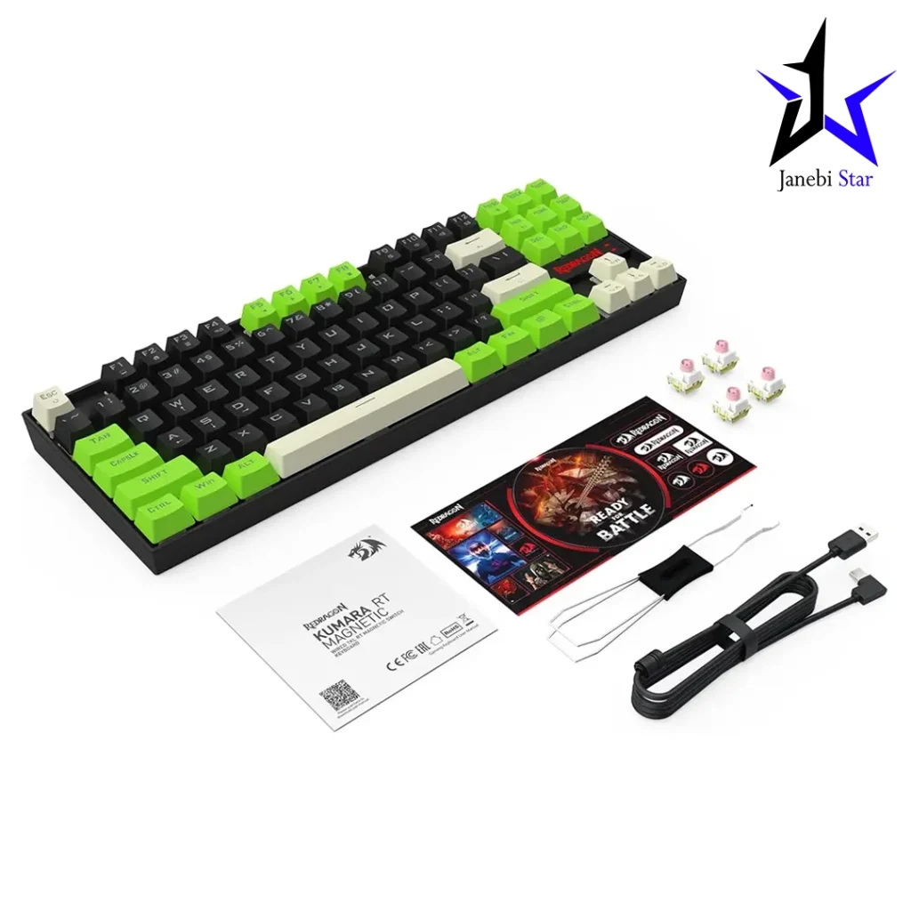 کیبورد ردراگون گیمینگ با سیم مدل Kumara K552BGC-M