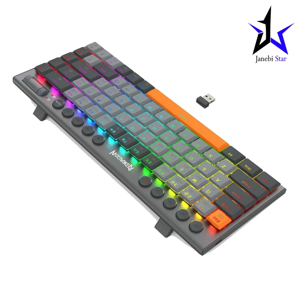 کیبورد بی سیم مکانیکال گیمینگ ردراگون مدل HORUS K609 GG Pro