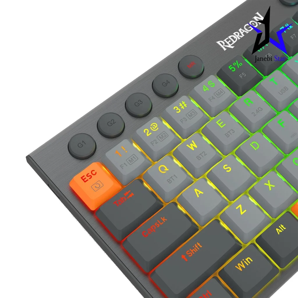کیبورد بی سیم مکانیکال گیمینگ ردراگون مدل HORUS K609 GG Pro