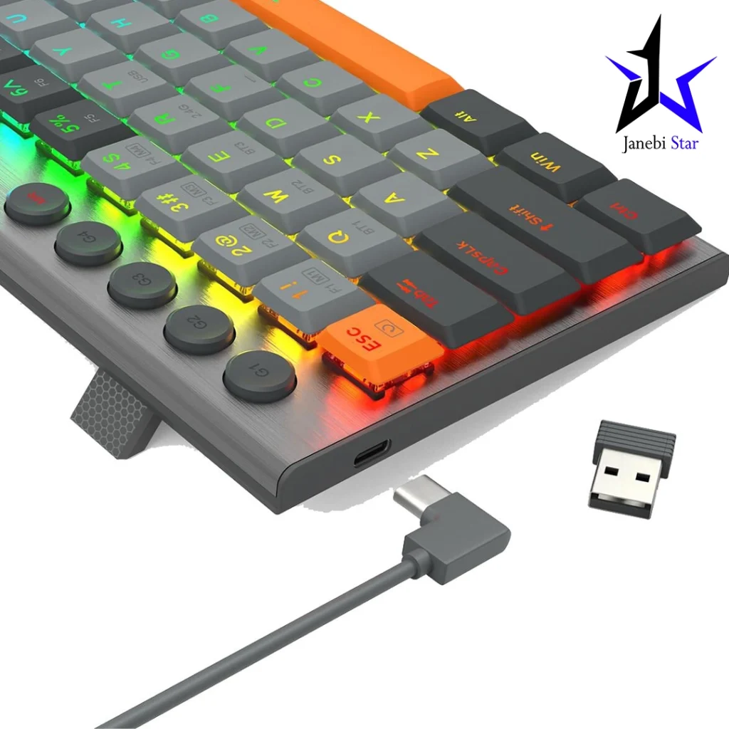 کیبورد بی سیم مکانیکال گیمینگ ردراگون مدل HORUS K609 GG Pro
